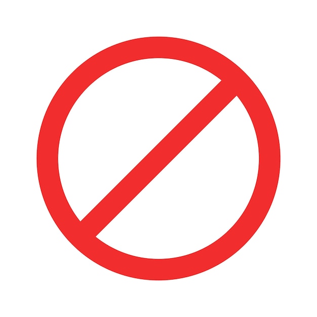 Vector ban flat icon limit to food
