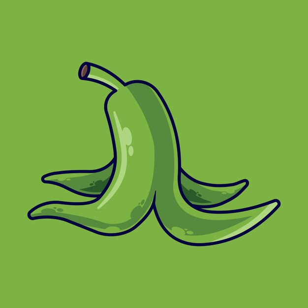 Banaan Fruit Cartoon Vector Pictogram Illustratie
