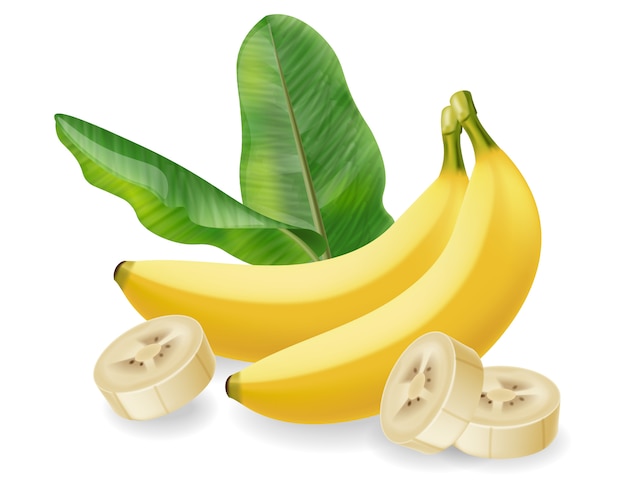 Banaan fruit geïsoleerd