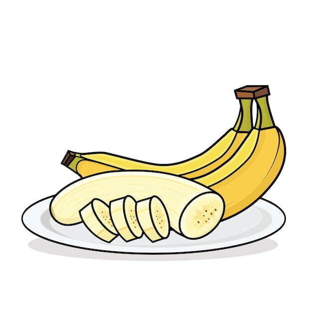 Banana banana vector piled banana banana cartoon