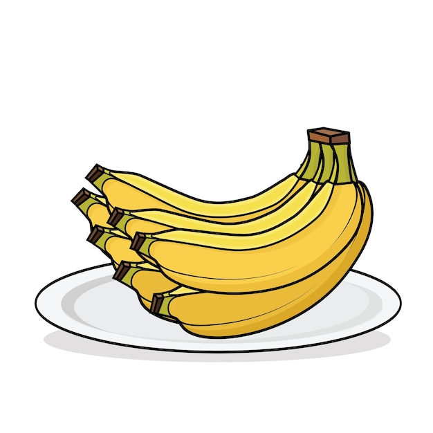 Vector banana cartoon banana fruit banana banana illustratie