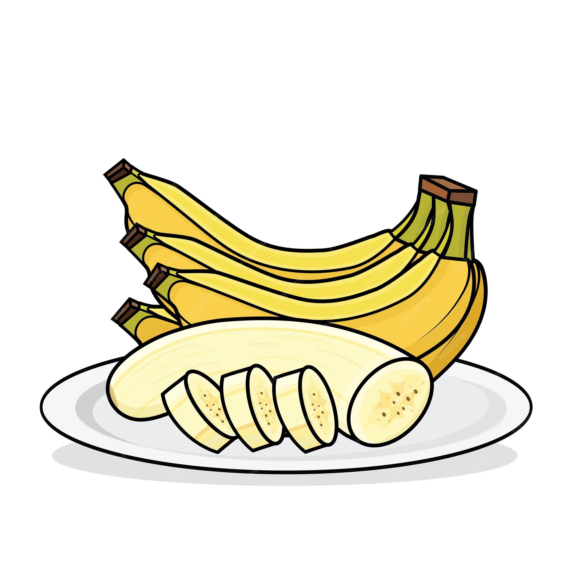 fruit banana cartoon vector object 4557618 Vector Art at Vecteezy