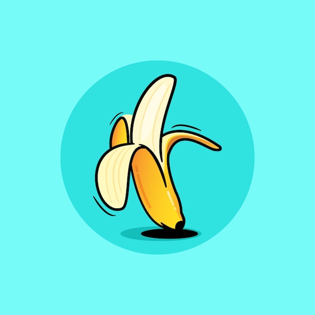 Banana cartoon vector illustration