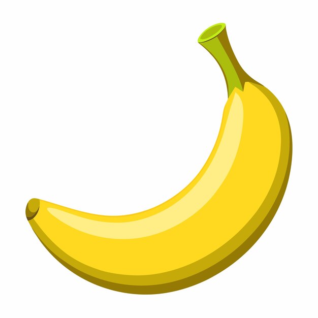 Vettore illustrazione vettoriale di cartoni animati colorati di banana