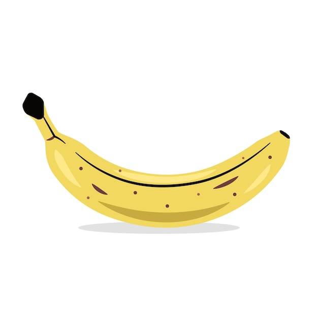 Vector banana flat