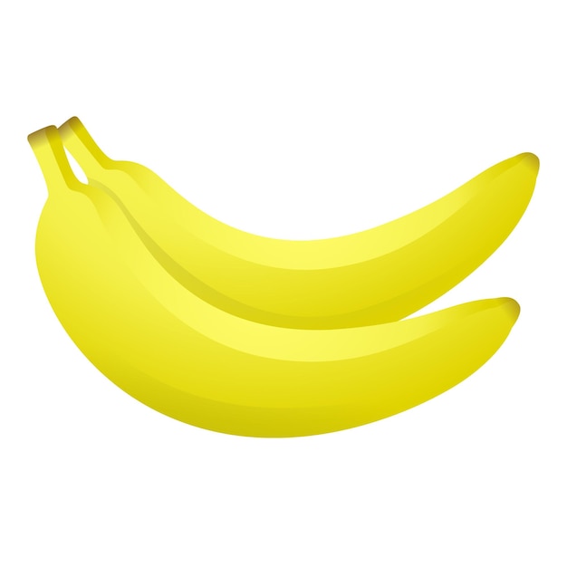 Banana icon color vector illustration