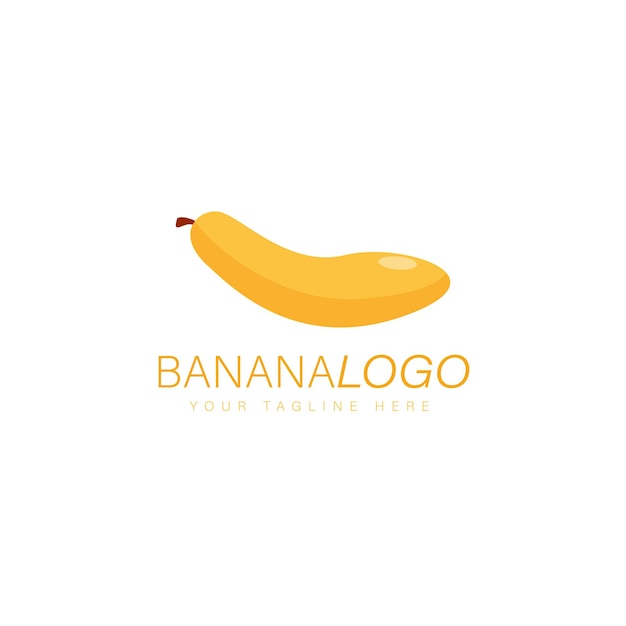 Banana logo design illustration icon