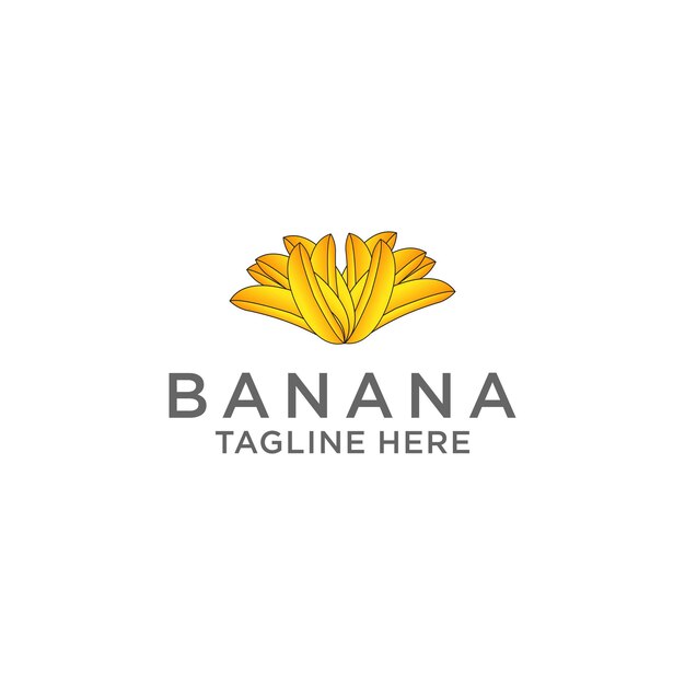 Banana logo icona disegno vettoriale