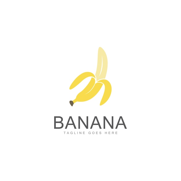 Banana logo template vector icon illustration design