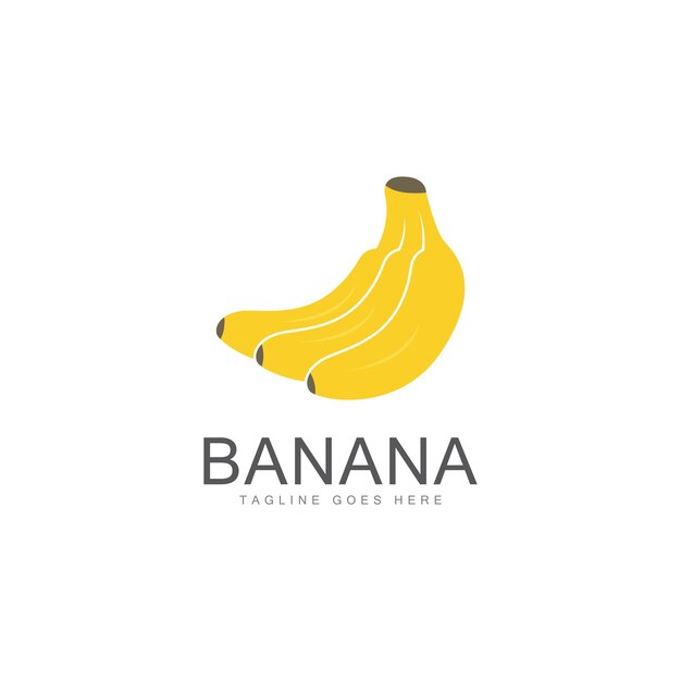 Banana logo template vector icon illustration design