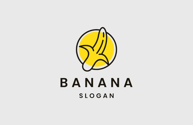 Banana logo template vector illustration design