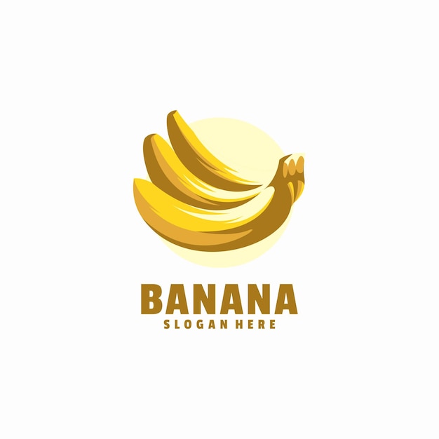 バナナのロゴのテンプレート