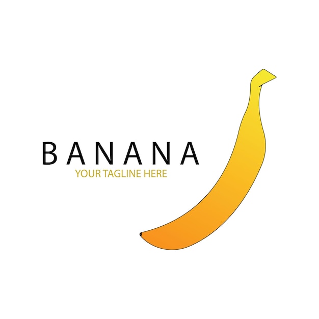 Modello vettore logo banana