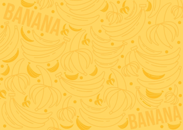 Vector banana pattern