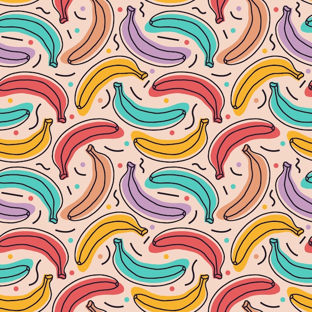 Vector banana pattern