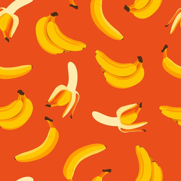 バナナのシームレス パターン