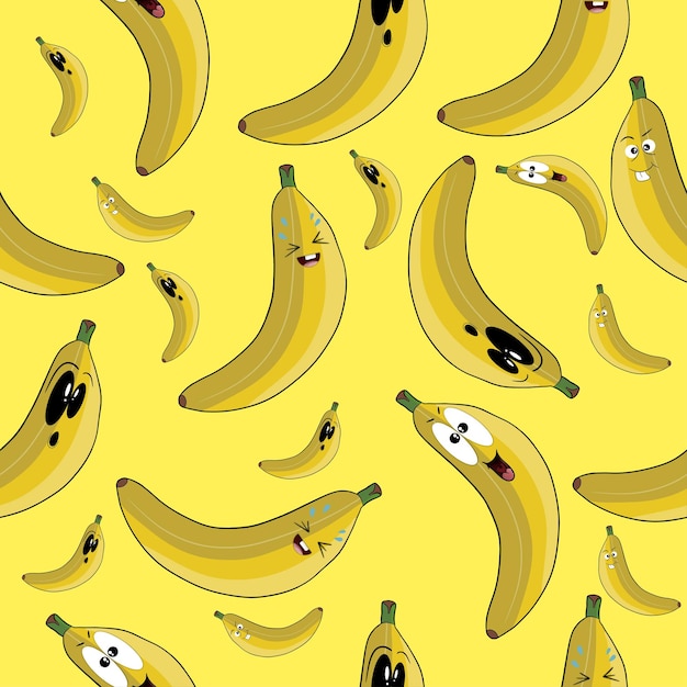 Vector banana seamless