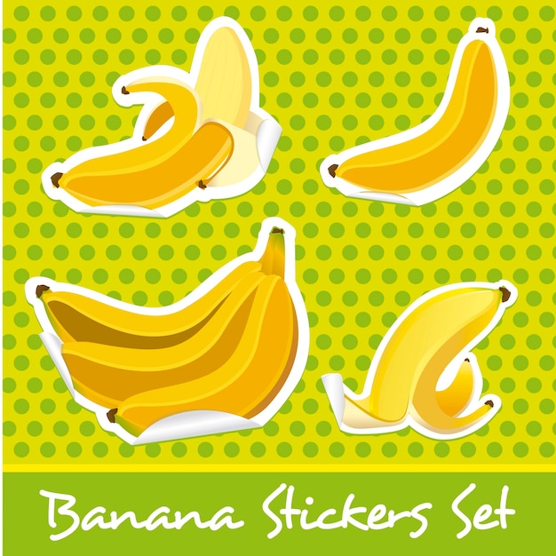 banana sticker set 