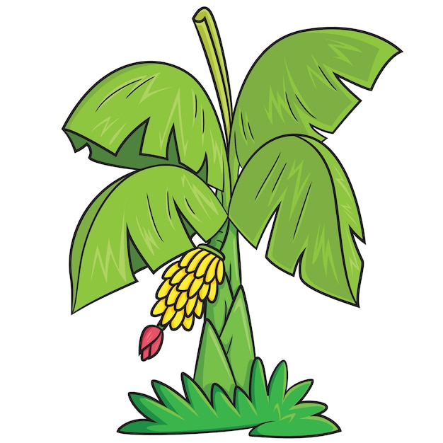 Banana Tree Cartoon