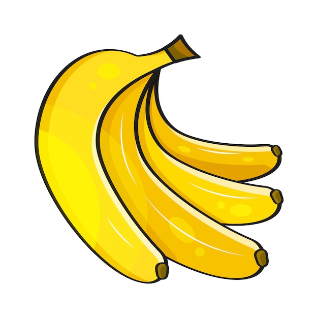 Banana . Vector Of Bananas. Vector Illustration 