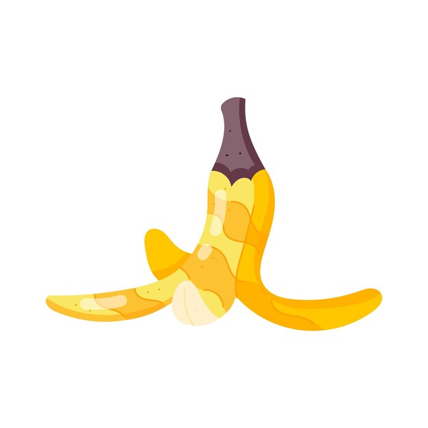 a banana with a purple peel that has the word  the  on it