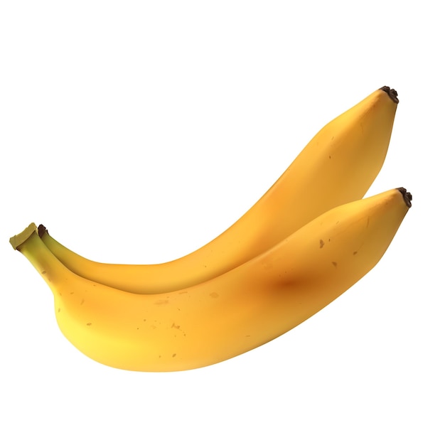 bananen geïsoleerd op een witte achtergrond