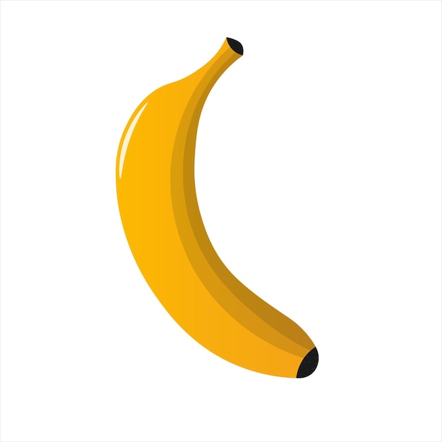 Bananenvector in platte ontwerpstijl