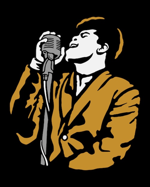 Band Singer Illustration