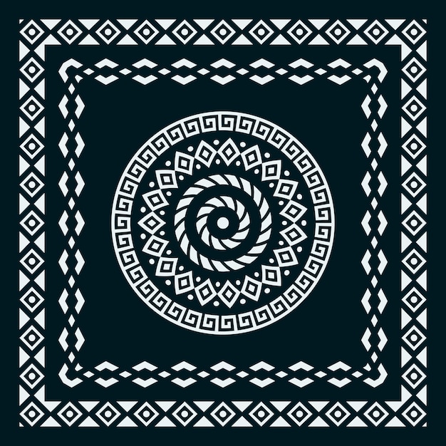 Bandana scarf  tribal pattern