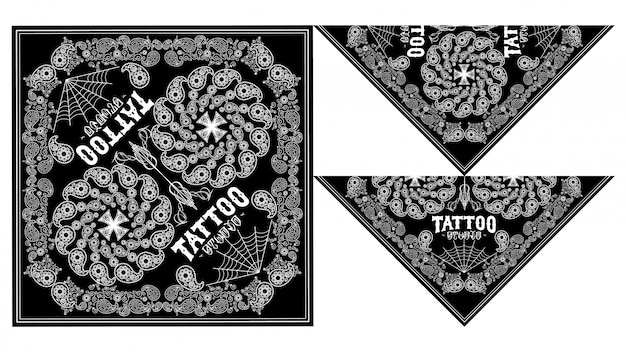 Vector bandana skull designs