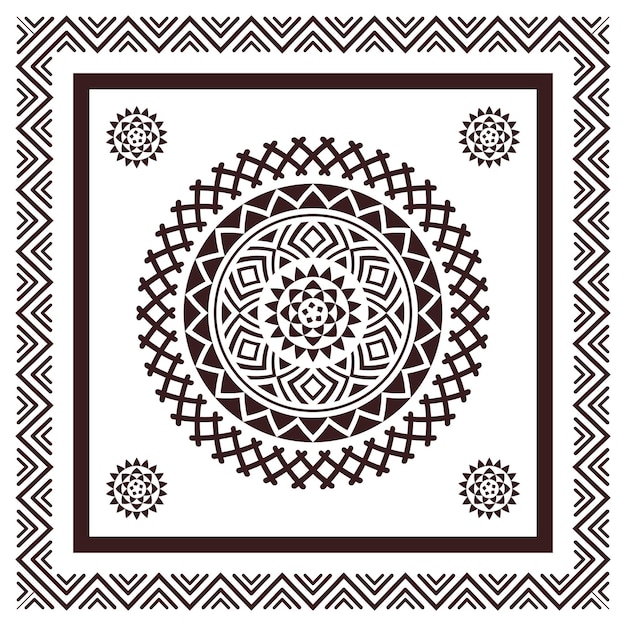 Bandana with mexican tribal pattern