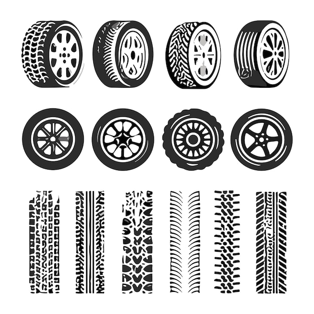 Bandenlogo ontwerp Automotive autoshowroom Autodealer Logo wielontwerp
