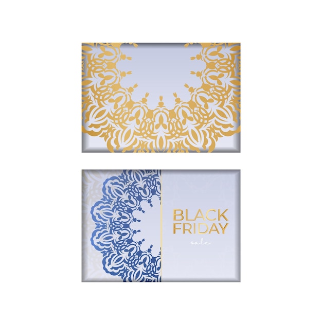 Vector baner black friday beige color with abstract pattern