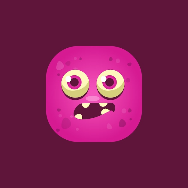 Bang roze monster emoji-pictogram