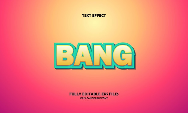 Bang text effect