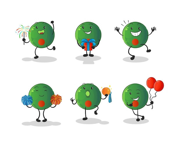 Bangladesh flag celebration set character cartoon mascot vector