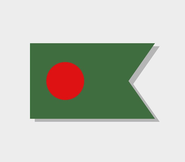 Vettore bandiera del bangladesh