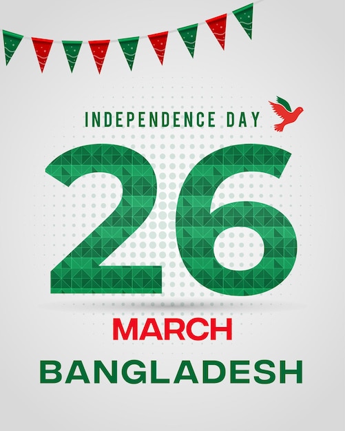 Vector bangladesh independence day 26th march