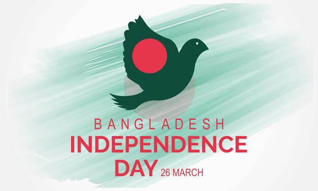 Bangladesh independence day independence day vector template for banner card poster background