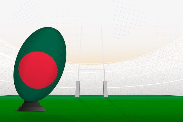 Bangladesh nationale team rugby bal op rugby stadion