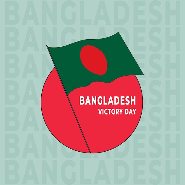 Vector bangladesh onafhankelijk en overwinningsdag social media postontwerp