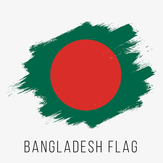 Bangladesh Vector Flag. Bangladesh Flag for Independence Day. Grunge Bangladesh Flag