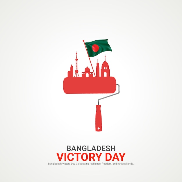 bangladesh victory day bangladesh victory day creative ads design december 16 vector 3D illustration