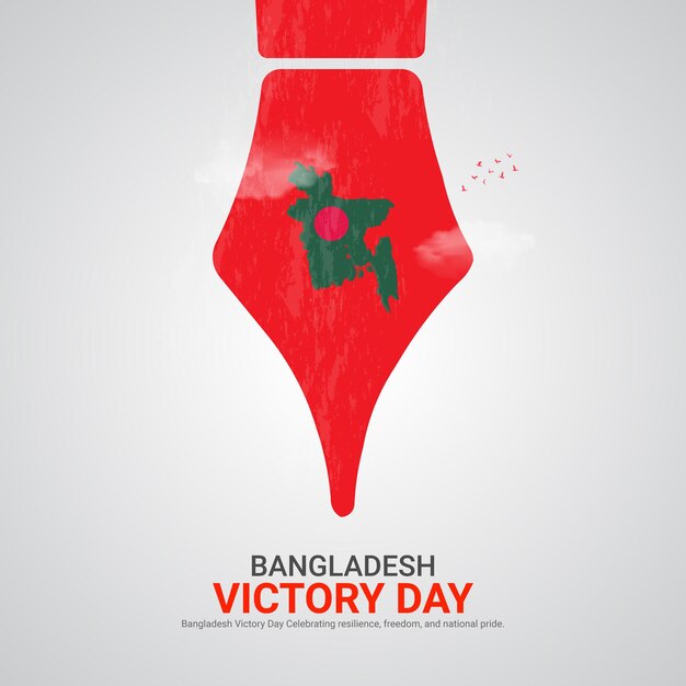 bangladesh victory day bangladesh victory day creative ads design december 16 vector 3D illustration