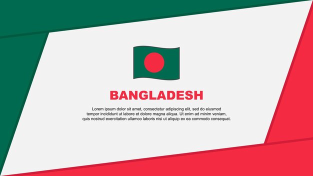 Bangladesh vlag abstracte achtergrond ontwerpsjabloon bangladesh onafhankelijkheidsdag banner cartoon vector illustratie bangladesh banner