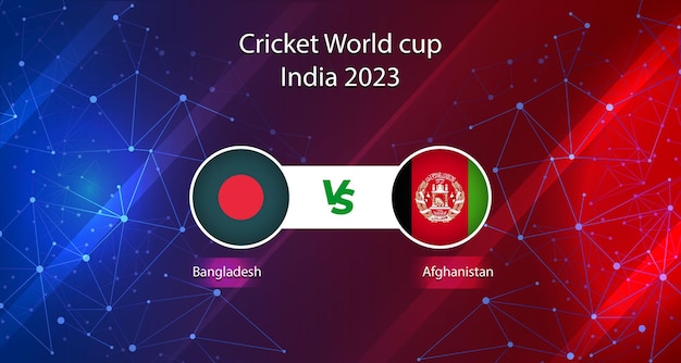 Bangladesh vs Afghanistan cricket match concept with batsman helmets and stadium background 03