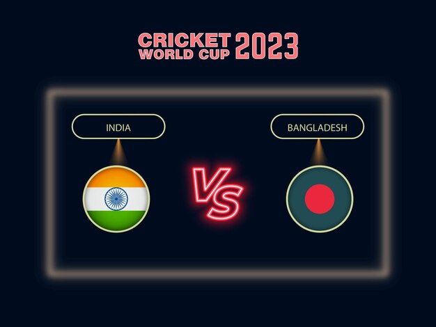 Bangladesh vs India cricket world cup schedule Design 2023