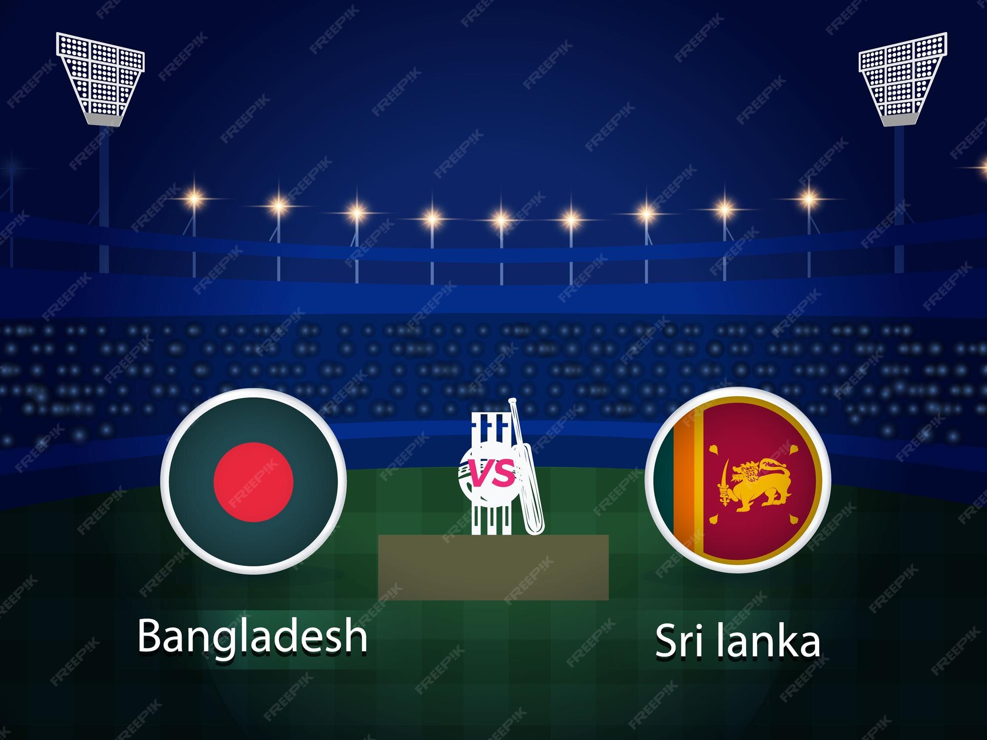 Premium Vector Bangladesh vs sri lanka 2023 cricket world cup with
