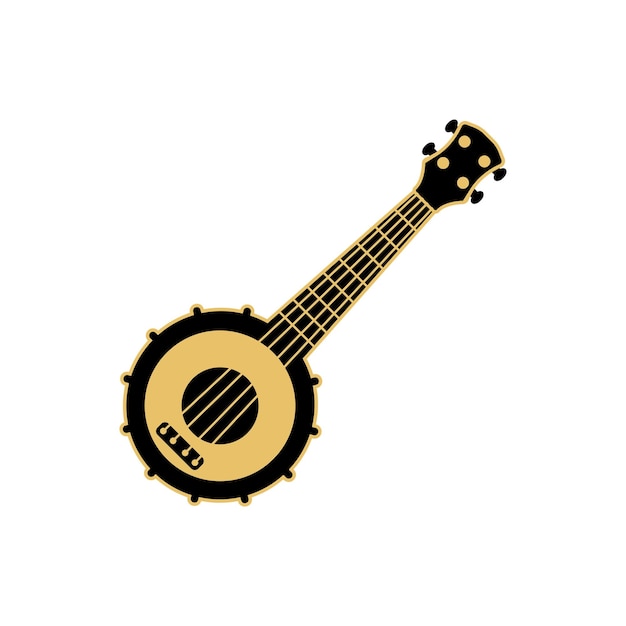 Banjo logo pictogram ontwerp sjabloon vector