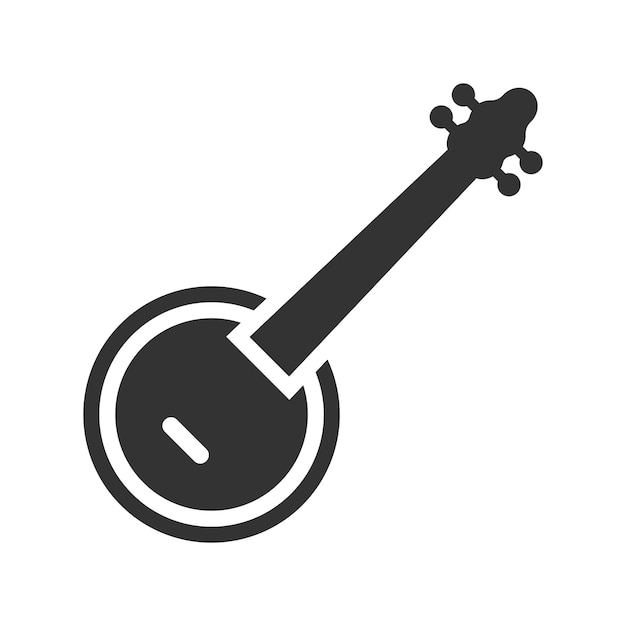 Banjo musical instrument icon